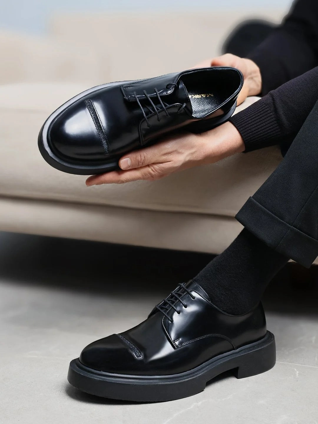 Valvero LUX065 Мъжки Обувки Естествена Кожа